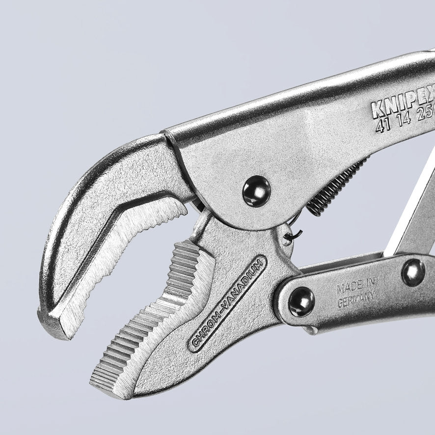 KNIPEX 41 14 250 Pinza de presión con mordaza universal mangos sin recubrimiento galvanizada 250 mm (10'')
