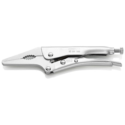 KNIPEX 41 34 165 Pinza de presión de punta larga mangos sin recubrimiento galvanizada 165 mm (6.5'')