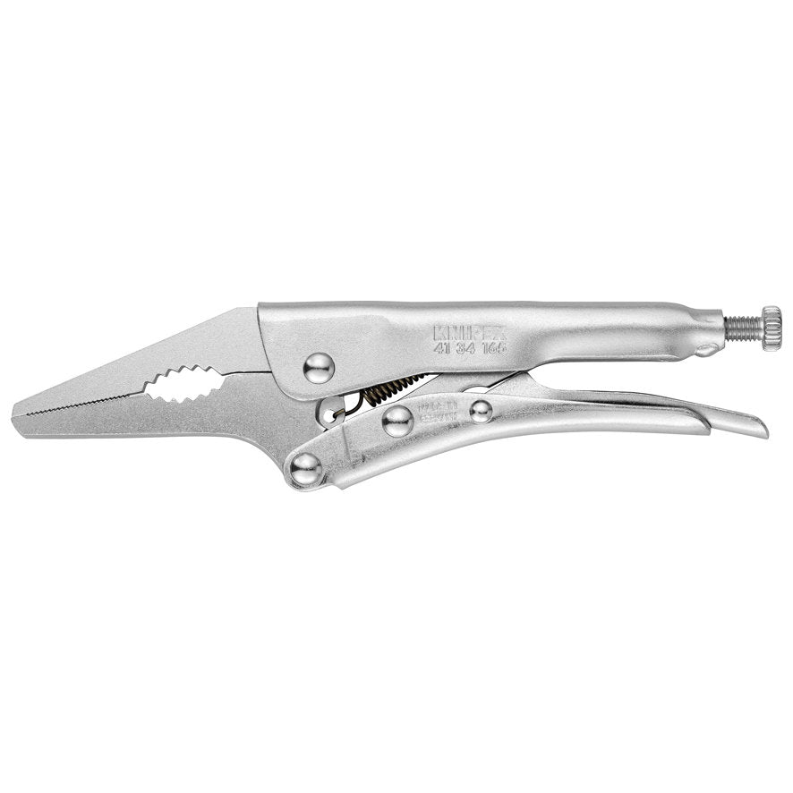 KNIPEX 41 34 165 Pinza de presión de punta larga mangos sin recubrimiento galvanizada 165 mm (6.5'')
