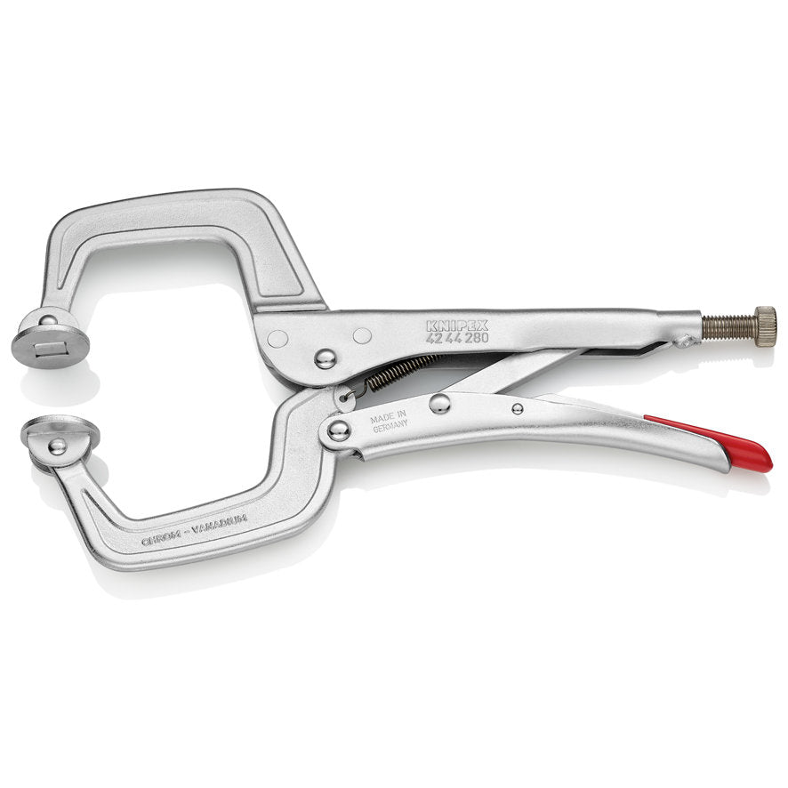 KNIPEX 42 44 280 Pinza de presión para soldadura mangos sin recubrimiento galvanizada 280 mm (11'')