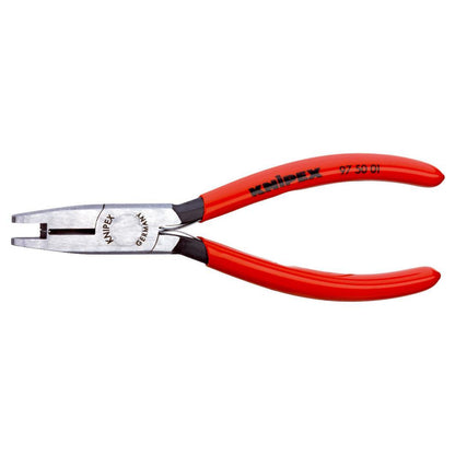 KNIPEX 97 50 01 Pinza crimpadora para conectores Scotchlok mangos de plástico pulida 155 mm (6'')