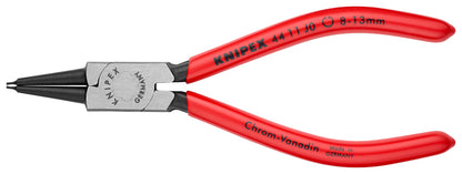 KNIPEX 44 11 J0 SB Pinza para anillos de retención interiores en taladros recubierto de plástico acabado pavonado 140 mm