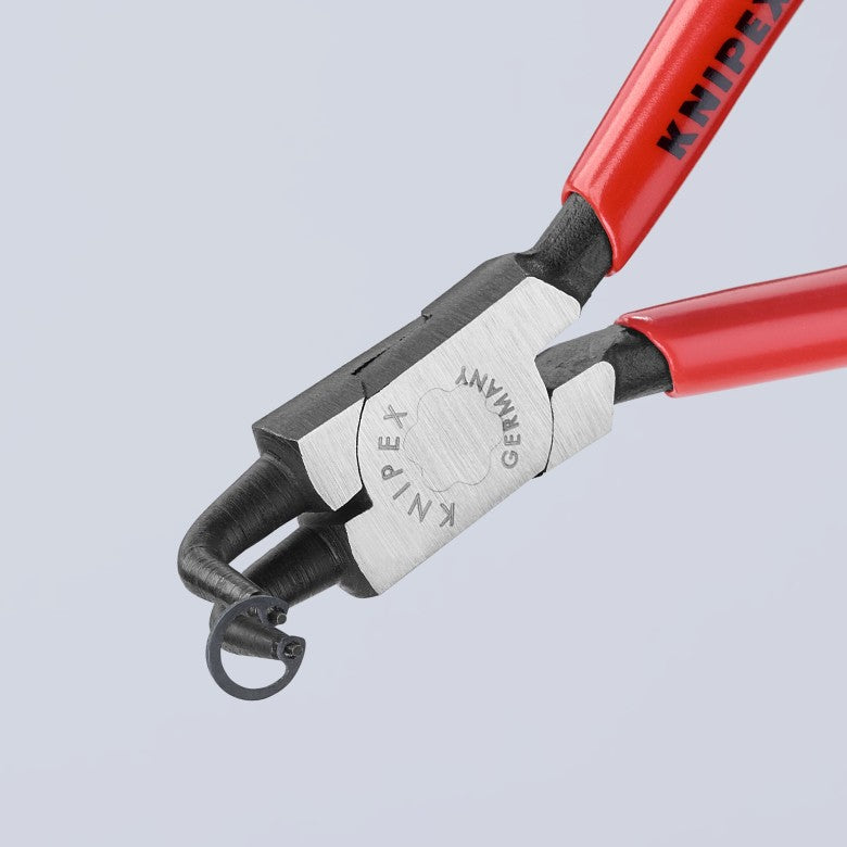 KNIPEX 44 21 J01 SB Pinzas para anillos de seguridad internos en ángulo de 90° puntas forjadas 130 mm