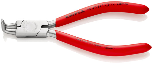 KNIPEX 44 23 J11 Pinza para arandelas para arandelas interiores en taladros recubiertos de plástico cromado 130 mm