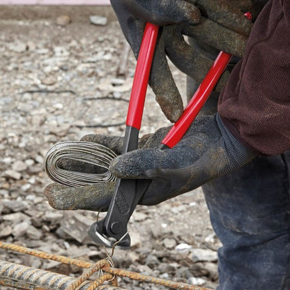 KNIPEX 68 01 180 SB Pinza de corte frontal con mangos de plástico pavonada 180 mm (7.25'')