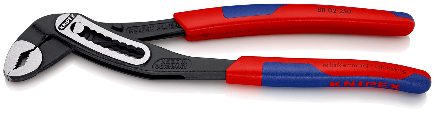 KNIPEX 88 02 250 SB Pinzas de extensión Alligator con mangos en dos componentes acabado pavonado 250 mm
