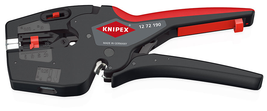 KNIPEX 12 72 190 Pinza multiherramienta para electricistas NexStrip 32-8 AWG 190 mm (7.75″)