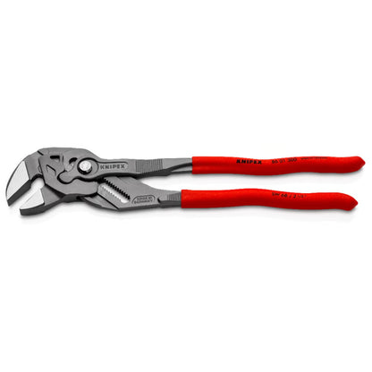 KNIPEX 86 01 300 Pinza de extensión y llave en una sola herramienta con mangos de plástico pavonada  300 mm (12'')