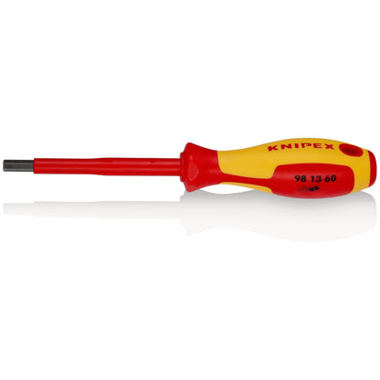KNIPEX 98 13 60 Desarmador allen aislado 6 mm con mango ergonómico 1000V bruñido 212 mm (8'')