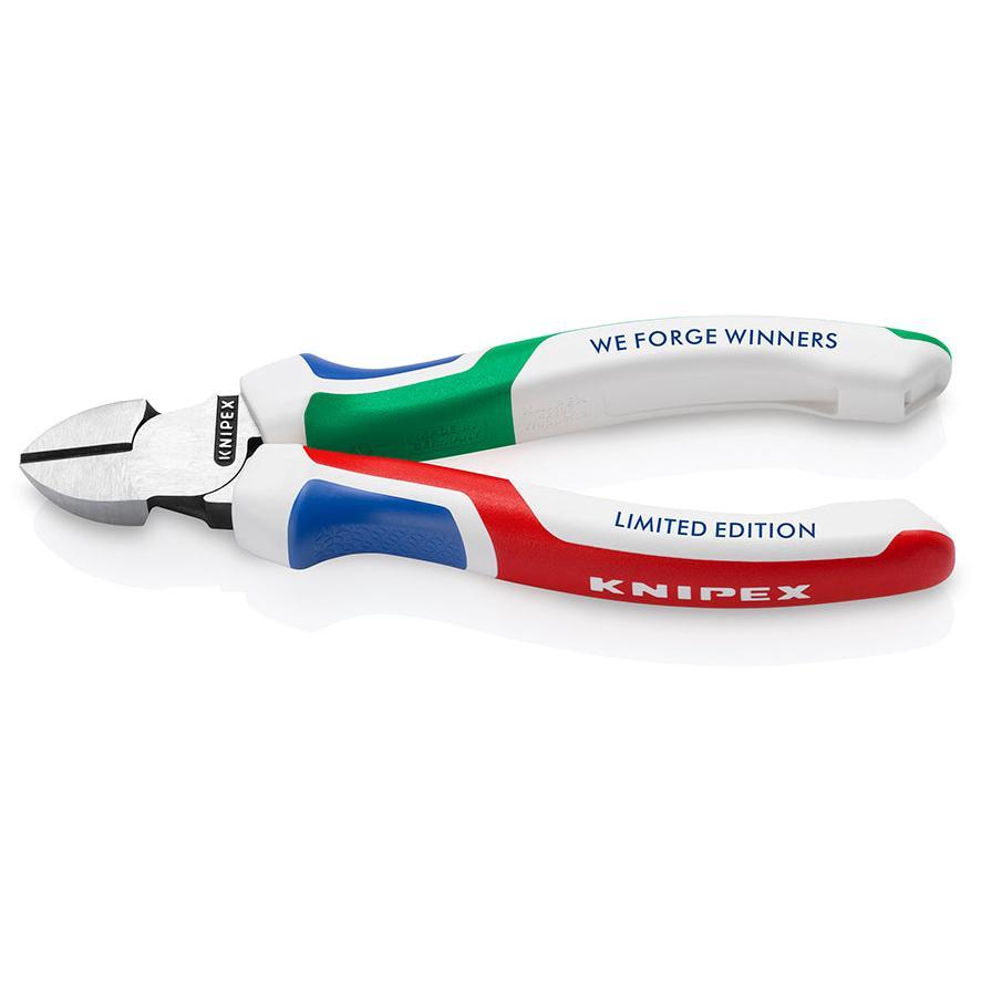 KNIPEX 70 02 160 S8 Pinzas de corte diagonal WE FORGE WINNERS con mangos ergonómicos pavonada 160 mm (6.25'') - Edición limitada 2026