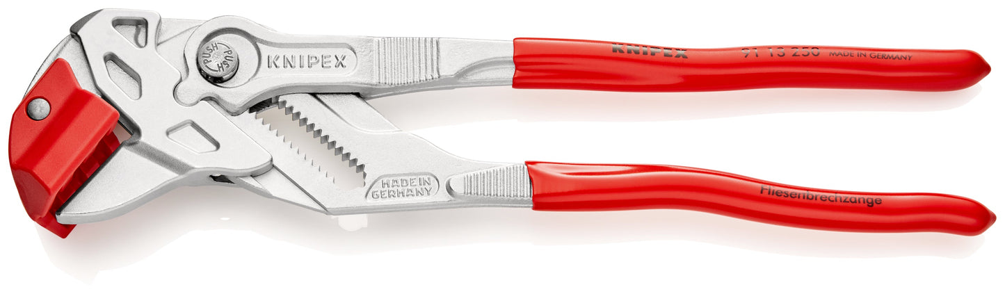 KNIPEX 91 13 250 Pinzas corta-baldosas con mangos de plástico cromado 250 mm