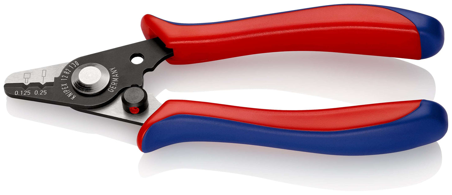KNIPEX 12 82 130 SB Pinza pelacables para cables de fibra óptica con mangos ergonómicos bruñido 130 mm (5.25″)
