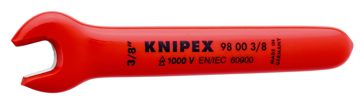 KNIPEX 98 00 3/8″ Llave española aislada 1000V 3/8'' cromada 108 mm (4.25'')