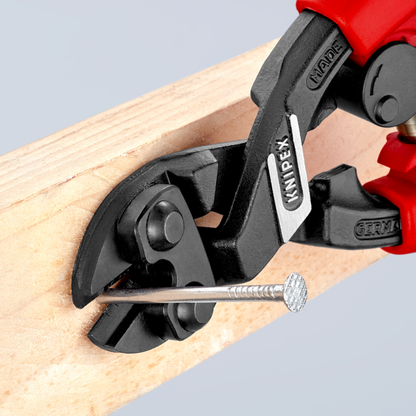 KNIPEX 71 22 200 SB Cortapernos compacto CoBolt con ángulo de 20 de alto apalancamiento 200 mm