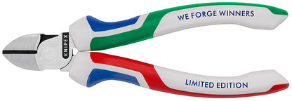 KNIPEX 70 02 160 S8 Pinzas de corte diagonal WE FORGE WINNERS con mangos ergonómicos pavonada 160 mm (6.25'') - Edición limitada 2026