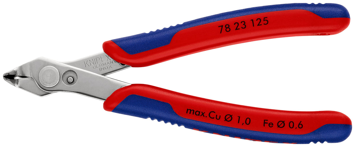 KNIPEX 78 23 125 SB Pinza para electrónica Super Knips con mangos ergonómicos pulida 125 mm (5'')