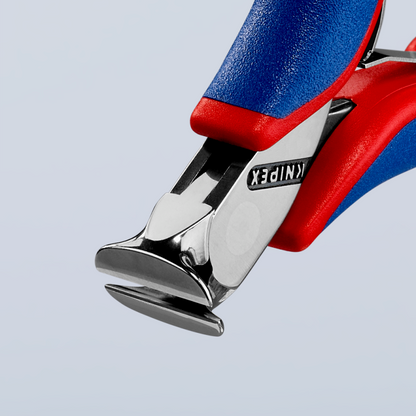 KNIPEX 64 02 115 SB Pinza de corte frontal para electrónica con mangos ergonómicos pulida 115 mm (4.5'')