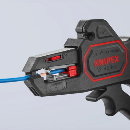 KNIPEX 12 62 180 Pinza pelacables automática ComStrip 24-10 AWG 180 mm (7.25″)