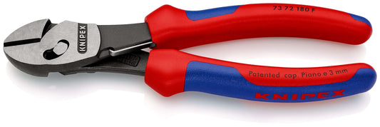 KNIPEX 73 72 180 F TwinForce© Pinza de corte diagonal de alto rendimiento Con resorte de apertura 180 mm