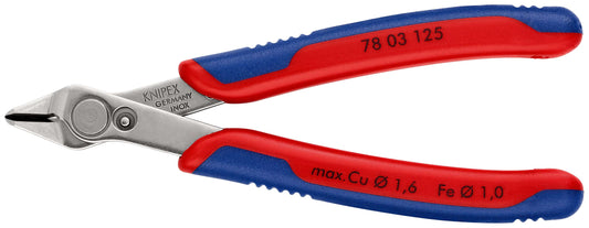 KNIPEX 78 03 125 Electronic Super Knips© Con fundas en dos componentes 125 mm