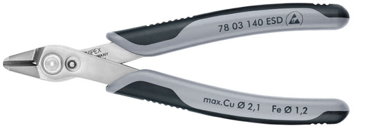 KNIPEX 78 03 140 ESD Electronic Super Knips® XL ESD con mangos multicomponentes 140 mm