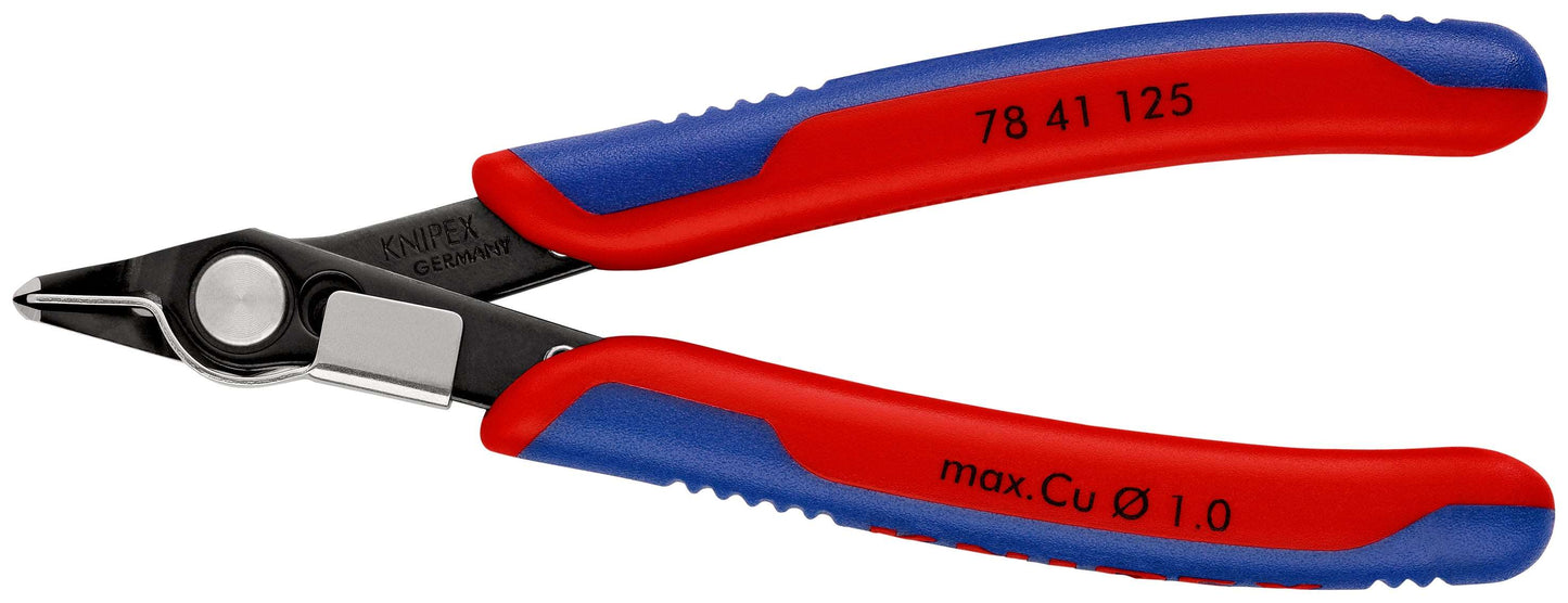 KNIPEX 78 41 125 Electronic Super Knips© Con fundas en dos componentes bruñido 125 mm