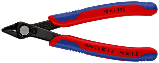 KNIPEX 78 61 125 SB Electronic Super Knips© Con fundas en dos componentes bruñido 125 mm