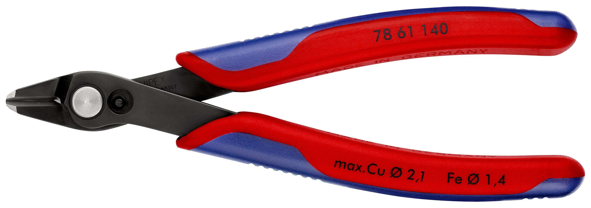 KNIPEX 78 61 140 SB Electronic Super Knips© XL Con fundas en dos componentes bruñido 140 mm