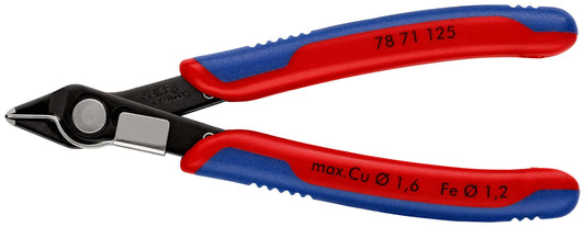 KNIPEX 78 71 125 SB Electronic Super Knips© Con fundas en dos componentes bruñido 125 mm