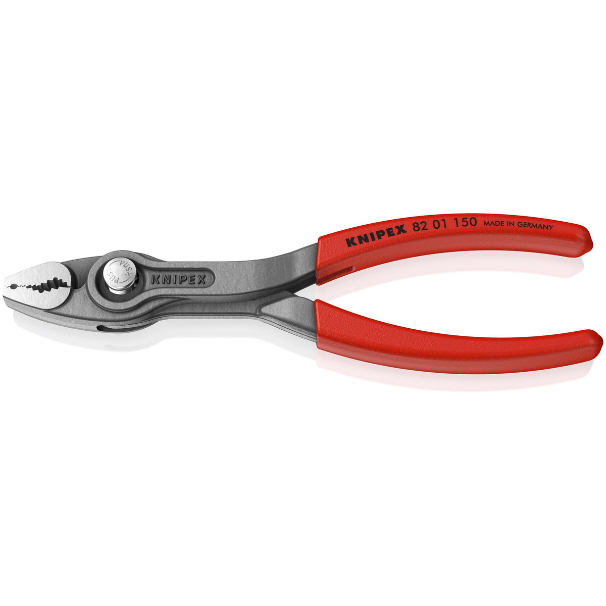 KNIPEX 82 01 150 SB Pinza de mecánico TwinGrip agarre frontal y lateral con mangos de plástico pavonada 150 mm (6'')