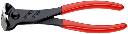 KNIPEX 68 01 180 Pinzas de corte frontal recubierto de plástico acabado pavonado 180 mm