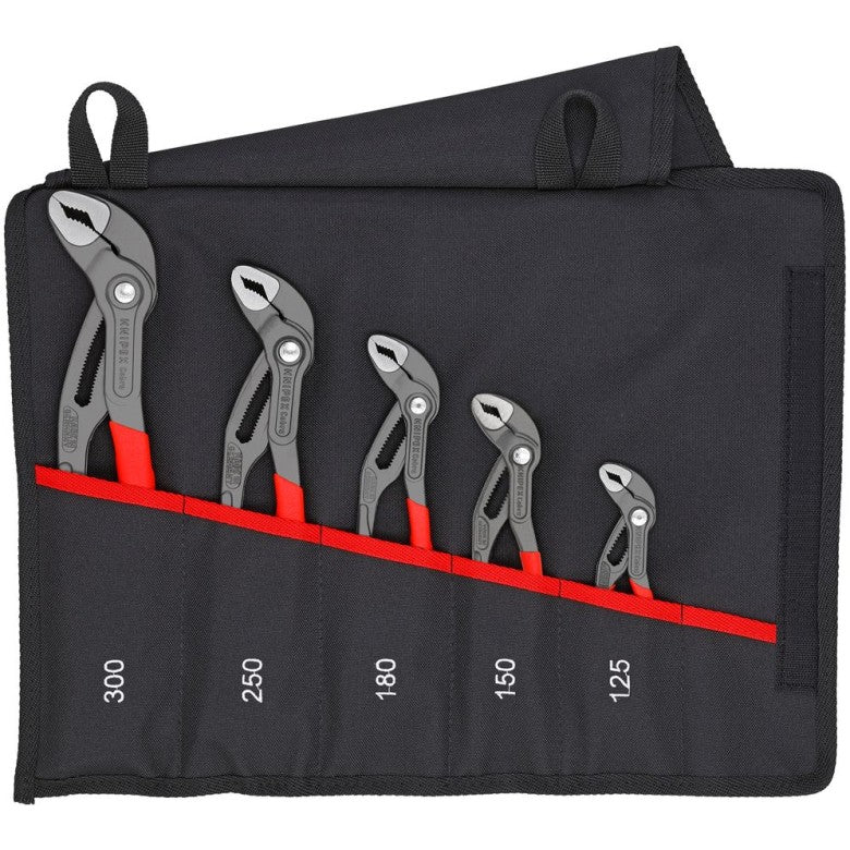 KNIPEX 00 19 55 S5 Kit de pinzas de extensión Cobra de 5 piezas en funda