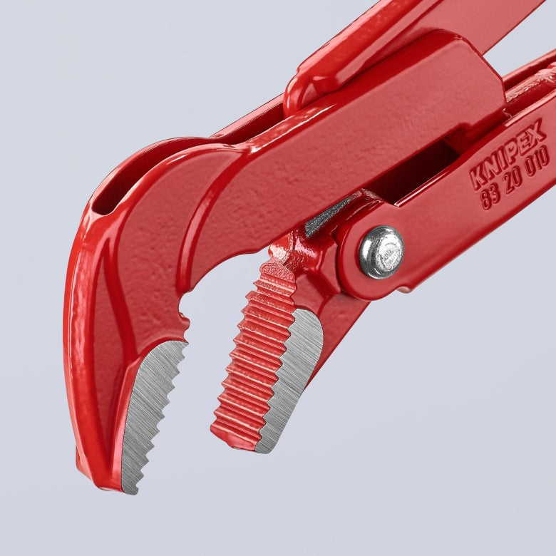 KNIPEX 83 20 010 Llave para tubos de bocas de 45° recubierto de pintura pulverizada, roja 320 mm