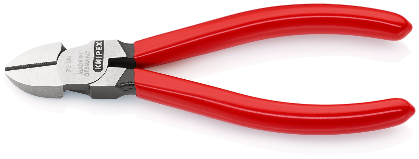 KNIPEX 70 01 140 SB Pinzas de corte diagonal recubierto de plástico acabado pavonado 140 mm