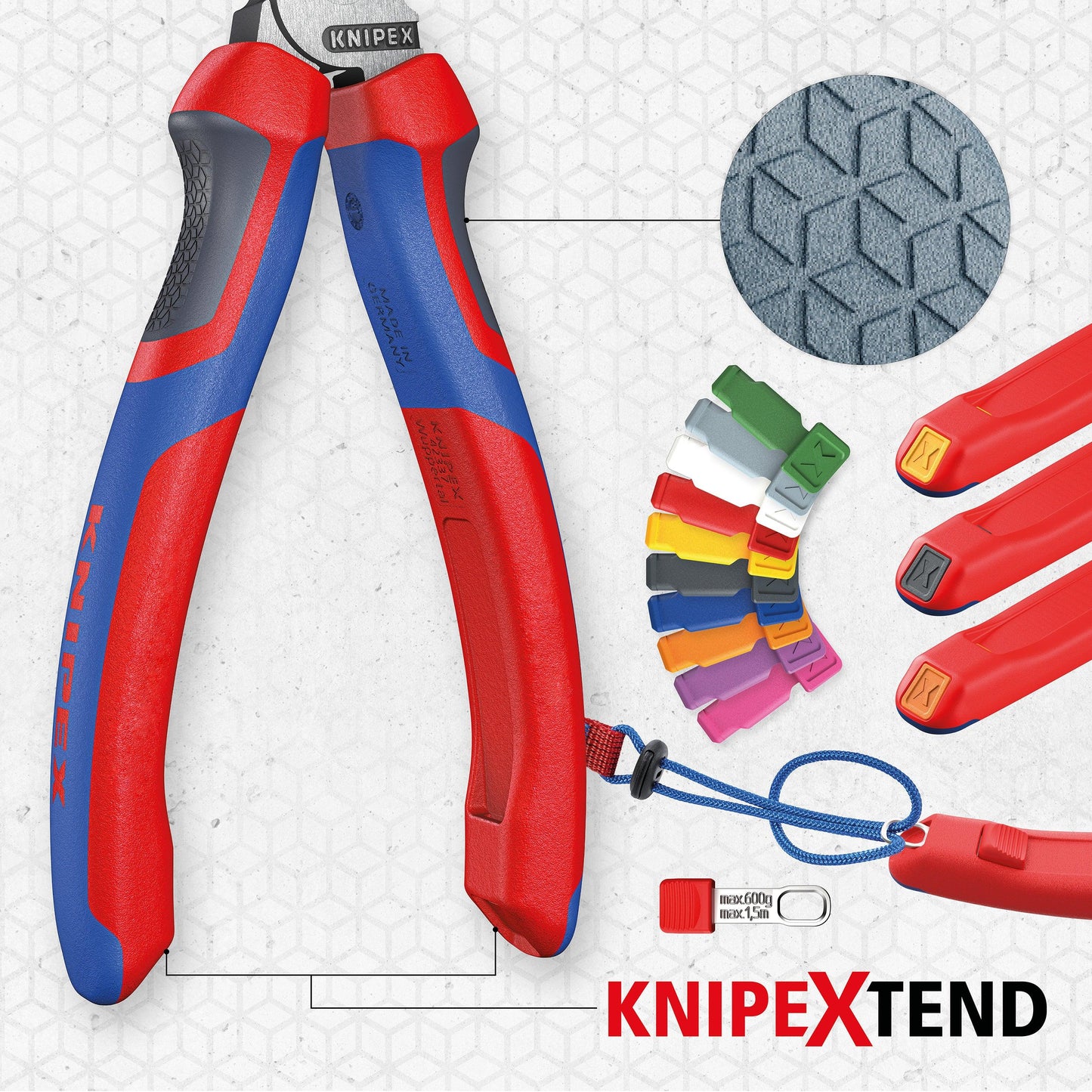 KNIPEX 70 02 160 S8 Pinzas de corte diagonal WE FORGE WINNERS con mangos ergonómicos pavonada 160 mm (6.25'') - Edición limitada 2026