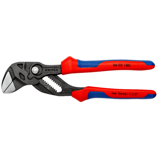 KNIPEX 86 02 180 SB Pinza de extensión y llave en una sola herramienta 180 mm (7 1/4")