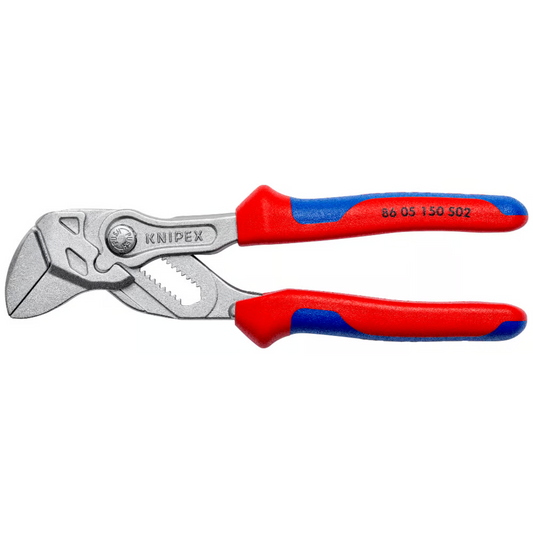 KNIPEX 86 05 150 S02 Pinza de extensión y llave en una sola herramienta con mordazas rugosas 150 mm (6")