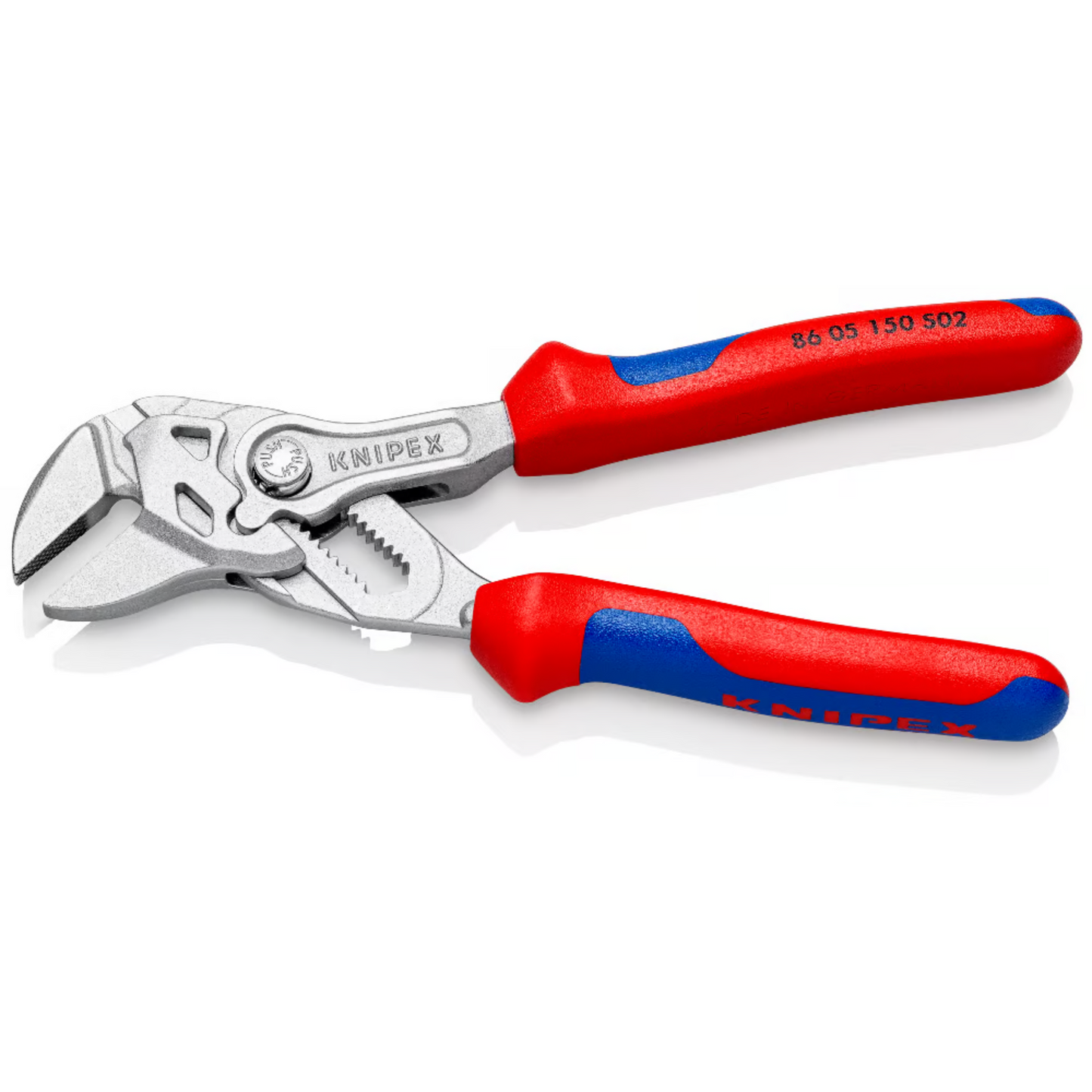 KNIPEX 86 05 150 S02 Pinza de extensión y llave en una sola herramienta con mordazas rugosas 150 mm (6")