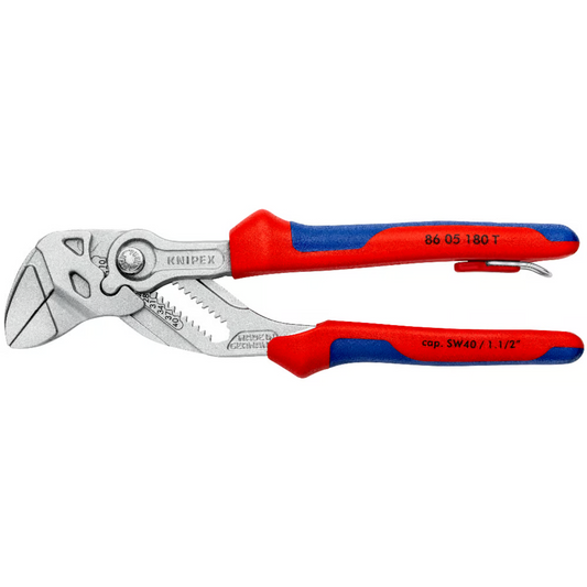 KNIPEX 86 05 180 T BK Pinza de extensión y llave en una sola herramienta 180 mm (7 1/4")