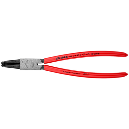 KNIPEX 44 21 J31 Pinza para anillos de retención interiores con puntas ángulo 90° con mangos de plástico pavonada 215 mm (8.5'')
