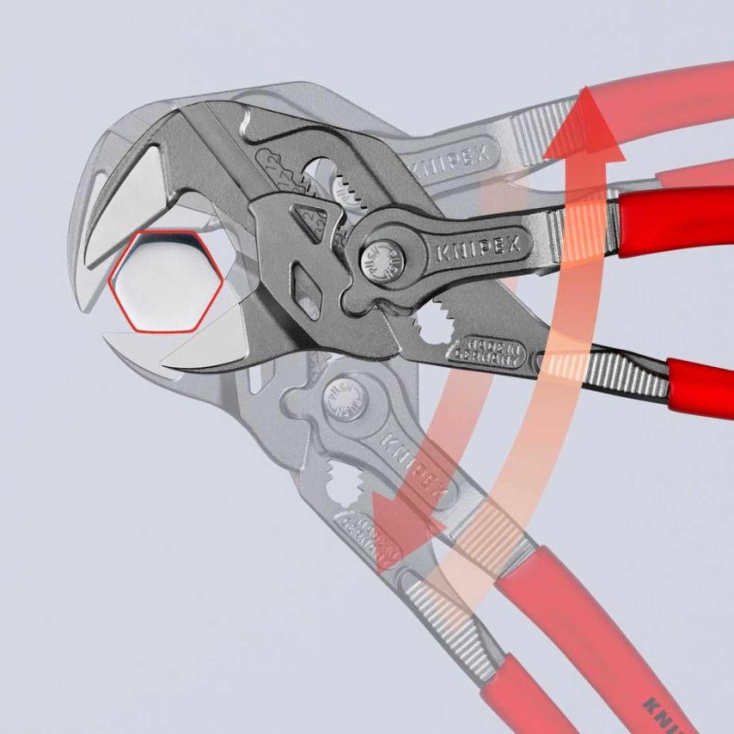 KNIPEX 86 01 250 SB Pinza de extensión y llave en una sola herramienta 250 mm (10″)