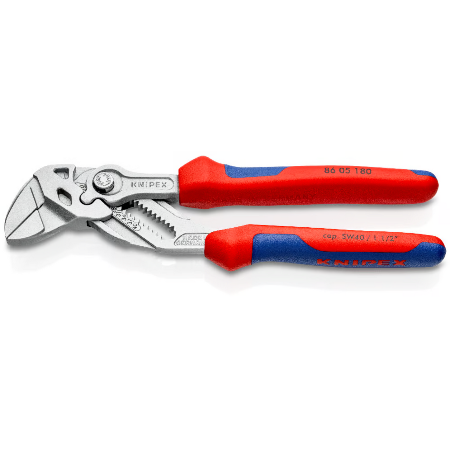 KNIPEX 86 05 180 SB Pinza de extensión y llave en una sola herramienta 180 mm (7 1/4″)