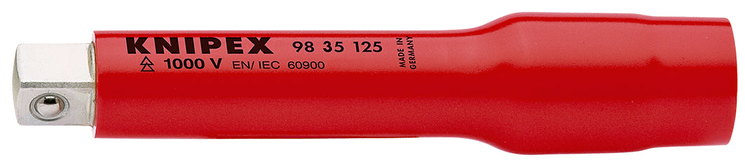 KNIPEX 98 35 125 Extensión aislada 1000V para matraca cuadradillo de 3/8'' 125 mm (5'')