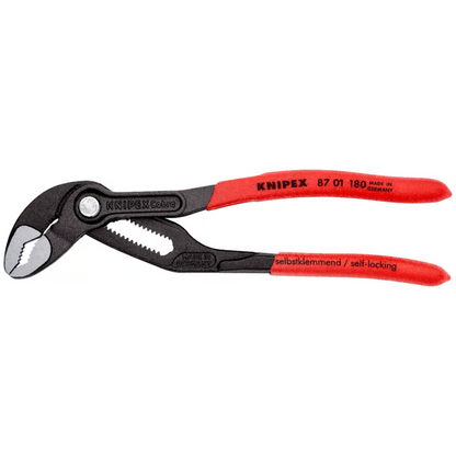 KNIPEX 87 01 180 SB Pinza de extensión pico de loro Cobra 180 mm (7 1/4″)
