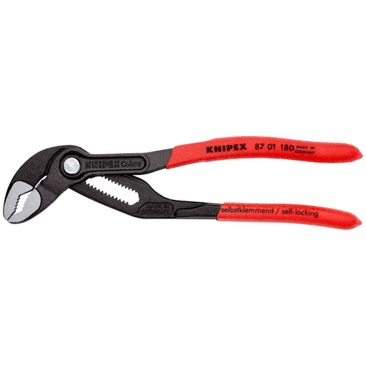 KNIPEX 87 01 180 SB Pinza de extensión pico de loro Cobra 180 mm (7 1/4″)
