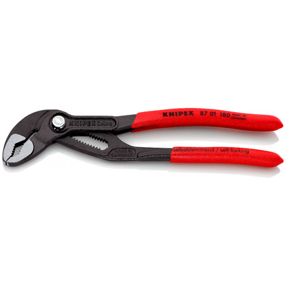 KNIPEX 87 01 180 SB Pinza de extensión pico de loro Cobra 180 mm (7 1/4″)