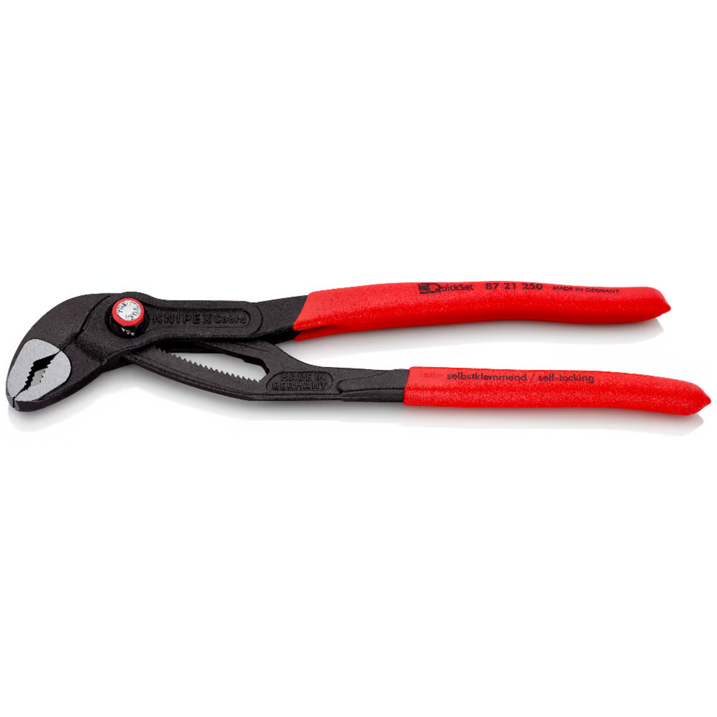 KNIPEX 87 21 250 SB Pinza de extensión pico de loro Cobra QuickSet 250 mm (10″)