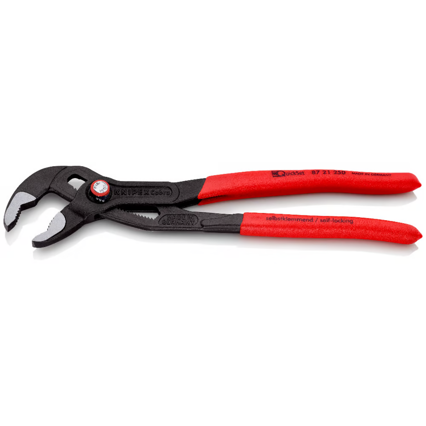 KNIPEX 87 21 250 SB Pinza de extensión pico de loro Cobra QuickSet 250 mm (10″)