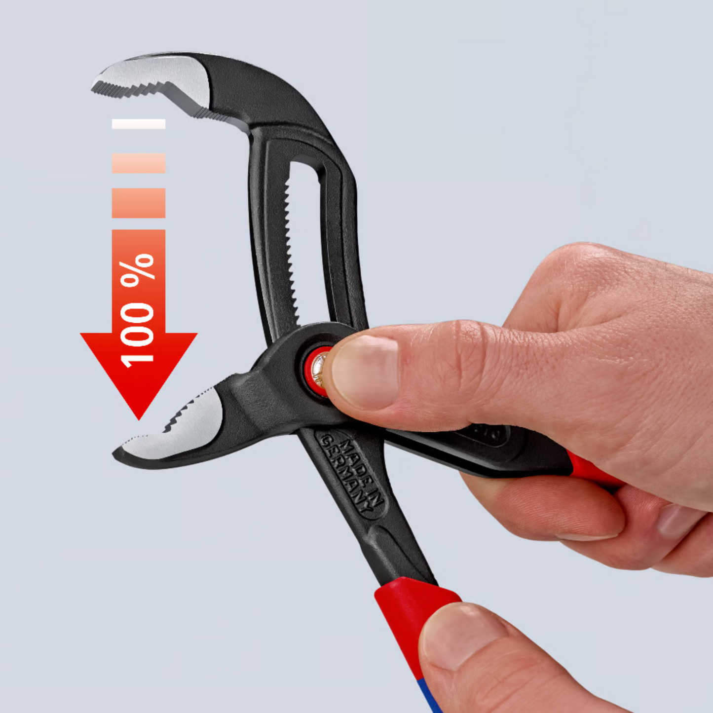 KNIPEX 87 21 250 SB Pinza de extensión pico de loro Cobra QuickSet 250 mm (10″)