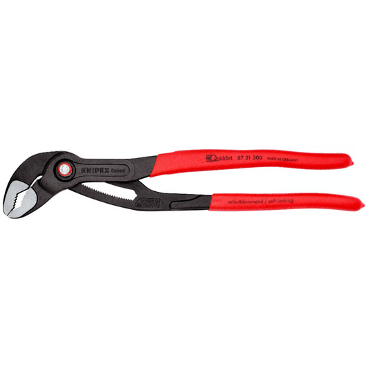 KNIPEX 87 21 300 SB Pinza de extensión pico de loro Cobra QuickSet 300 mm (12″)